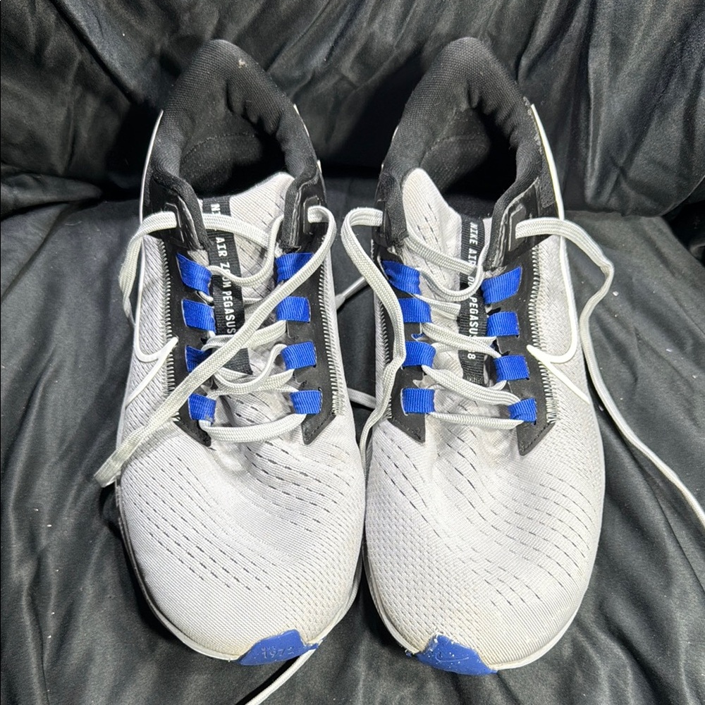 Nike Air ZOOM Pegasus 38 Gray /Blue Sneakers Size 8